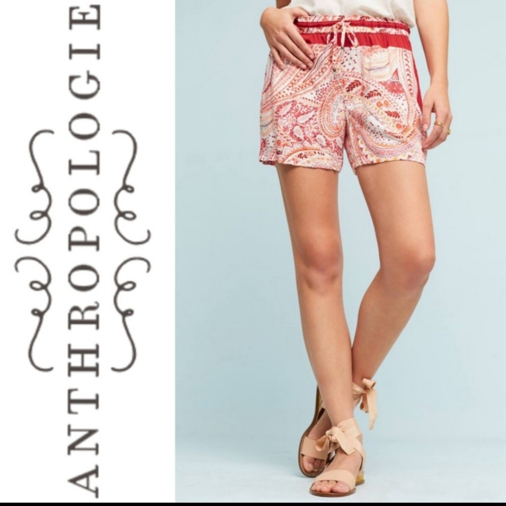 Anthropologie Hei Hei Rory Shorts Floral Elastic Waist women size M New